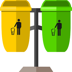 Trash and Recycling Containers